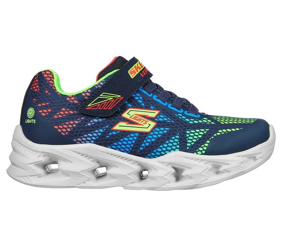 ΠΑΙΔΙΚΑ ΣΚΟΥΡΑ ΜΠΛΕ ΠΑΠΟΥΤΣΙΑ SKECHERS S LIGHTS VORTEX 2.0 ΓΙΑ ΑΓΟΡΙΑ – ΣΚΟΥΡΟ ΜΠΛΕ