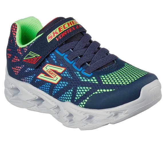 ΠΑΙΔΙΚΑ ΣΚΟΥΡΑ ΜΠΛΕ ΠΑΠΟΥΤΣΙΑ SKECHERS S LIGHTS VORTEX 2.0 ΓΙΑ ΑΓΟΡΙΑ