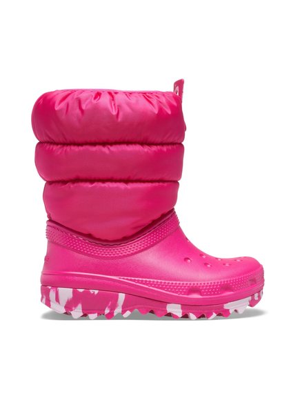 ΠΑΙΔΙΚΑ ΡΟΖ ΠΑΠΟΥΤΣΙΑ ΧΙΟΝΙΟΥ CROCS CLASSIC NEO PUFF ΓΙΑ ΚΟΡΙΤΣΙΑ – ΡΟΖ