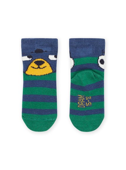 Βρεφικές Κάλτσες για Αγόρια Μπλε/Πράσινο Stripes