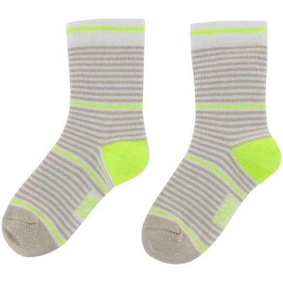 Βρεφικές Κάλτσες για Αγόρια Grey/Neon Yellow - ΕΚΡΟΥ φωτογραφία