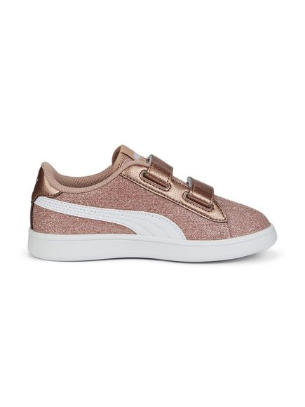 ΠΑΙΔΙΚΑ ΡΟΖ ΠΑΠΟΥΤΣΙΑ PUMA SMASH V2 GLITZ GLAM ΓΙΑ ΚΟΡΙΤΣΙΑ – ΡΟΖ