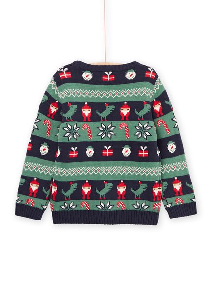 Χριστουγεννιάτικο Πουλόβερ Green/Blue Xmas (Παιδικό-Ενηλίκων)