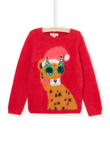 Παιδικό Πουλόβερ για Κορίτσια Festive Tiger