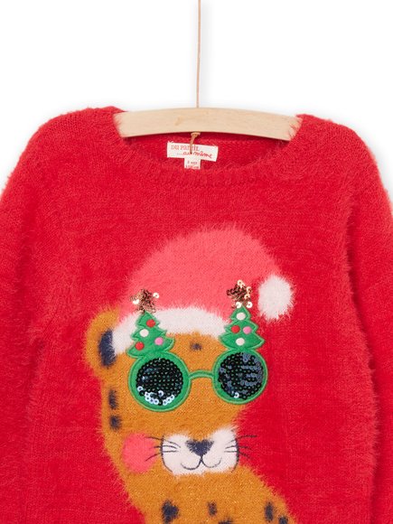Παιδικό Πουλόβερ για Κορίτσια Festive Tiger