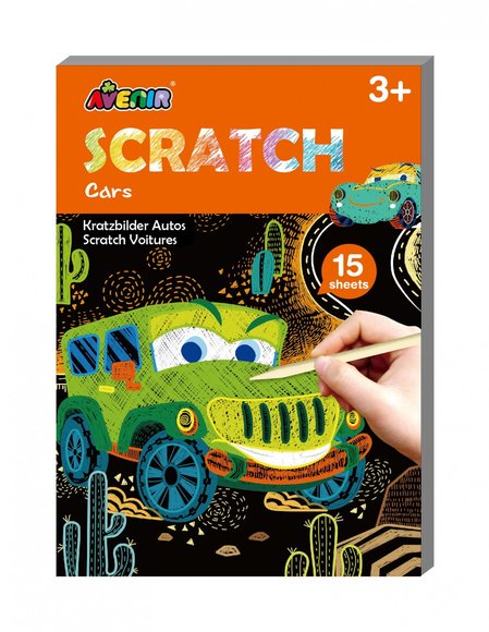 AVENIR Avenir mini Βιβλίο Ζωγραφικής-Scratch Αμάξια - ΠΟΛΥΧΡΩΜΟ
