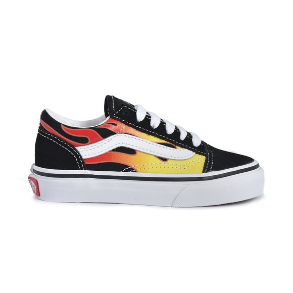 ΠΑΙΔΙΚΑ ΠΑΠΟΥΤΣΙΑ VANS TD OLD SKOOL V FLAME ΓΙΑ ΑΓΟΡΙΑ – ΜΑΥΡΟ