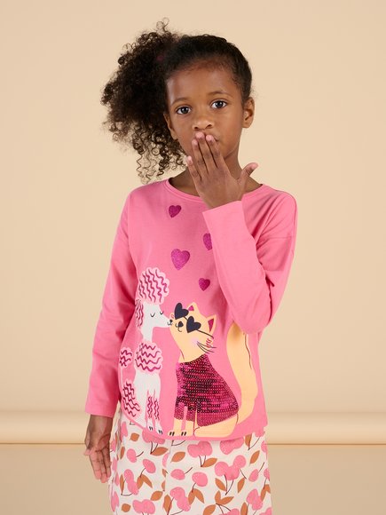 Παιδική Μπλούζα για Κορίτσια Pink Friends