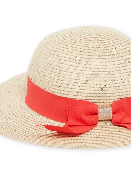 Παιδικό Καπέλο για Κορίτσια Straw Orange