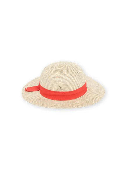 Παιδικό Καπέλο για Κορίτσια Straw Orange