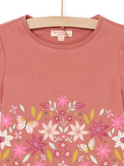 Παιδική Μπλούζα για Κορίτσια Puce Floral