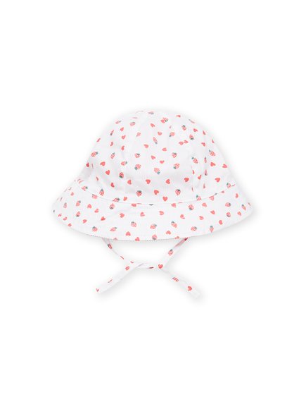 Βρεφικό Καπέλο για Κορίτσια White Strawberries