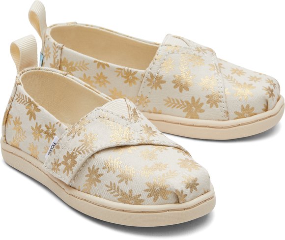 ΒΡΕΦΙΚΕΣ ΜΠΕΖ ΕΣΠΑΝΤΡΙΓΙΕΣ TOMS ΜΕ GLITTER ΓΙΑ ΚΟΡΙΤΣΙΑ - ΕΚΡΟΥ φωτογραφία
