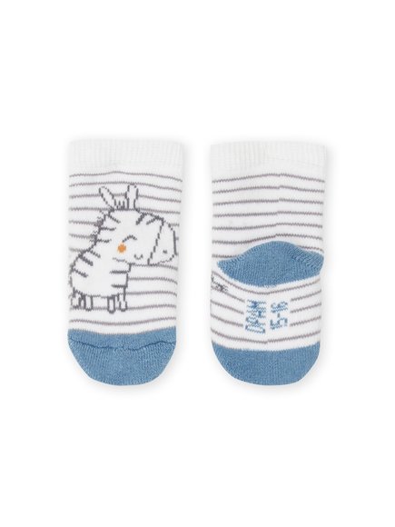 Βρεφικές Κάλτσες για Νεογέννητο Unisex White Zebra