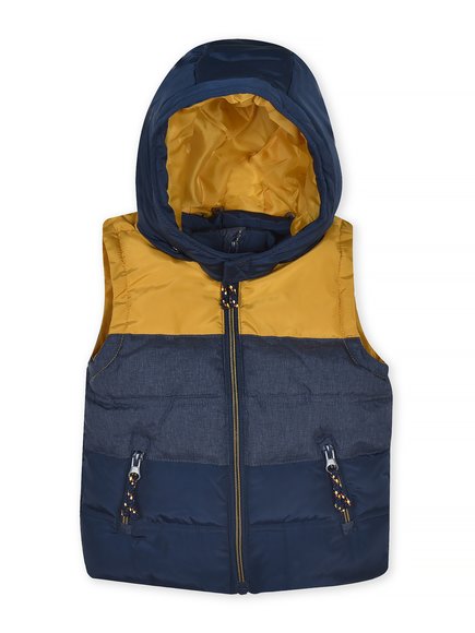 Βρεφικό Μπουφάν για Αγόρια Mustard/Navy