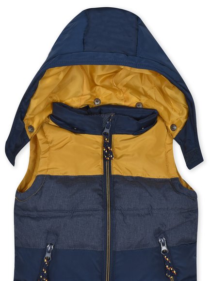 Βρεφικό Μπουφάν για Αγόρια Mustard/Navy