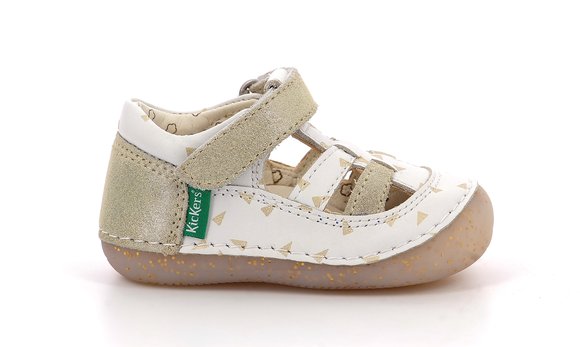 Βρεφικά Παπούτσια KICKERS για Κορίτσια Sushy White/Gold