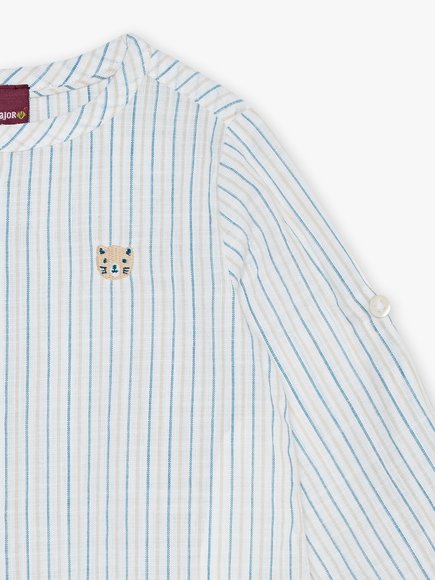 Βρεφικό Πουκάμισο για Αγόρια Stripped Cat