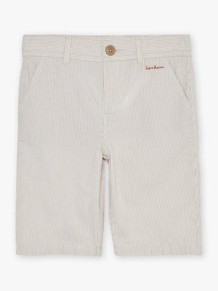 Παιδική Βερμούδα για Αγόρια Stripped Beige