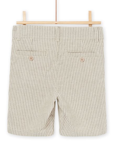 Παιδικό Σορτς για Αγόρια Stripped Beige