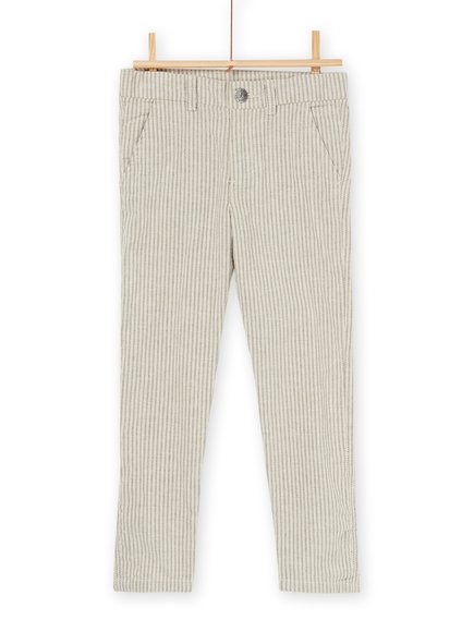 Παιδικό Παντελόνι για Αγόρια Stripped Beige