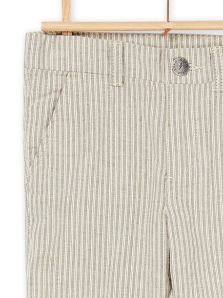 Παιδικό Παντελόνι για Αγόρια Stripped Beige