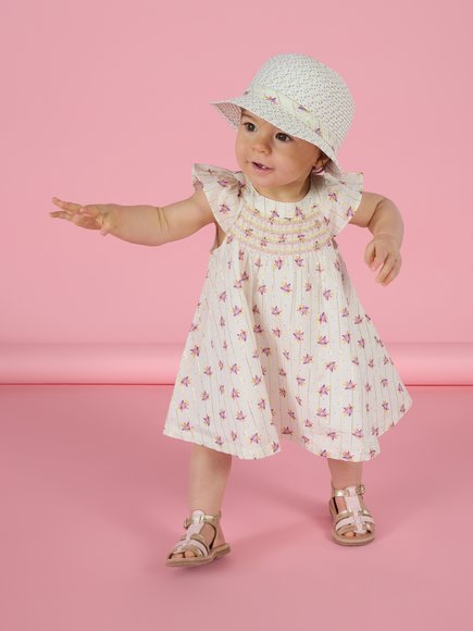 Βρεφικό Φόρεμα για Κορίτσια Gold Stripes