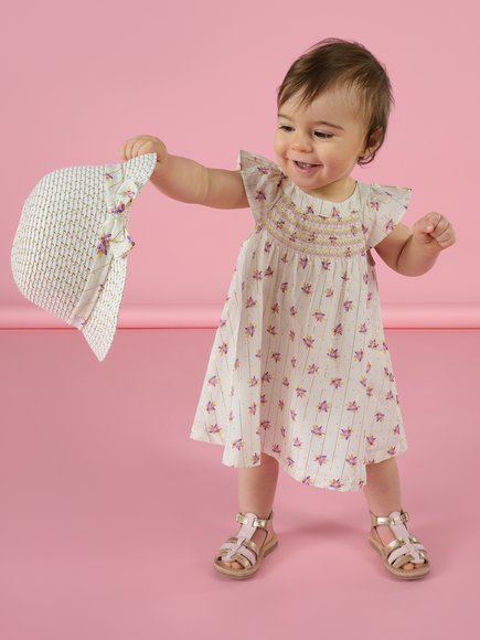 Βρεφικό Φόρεμα για Κορίτσια Gold Stripes