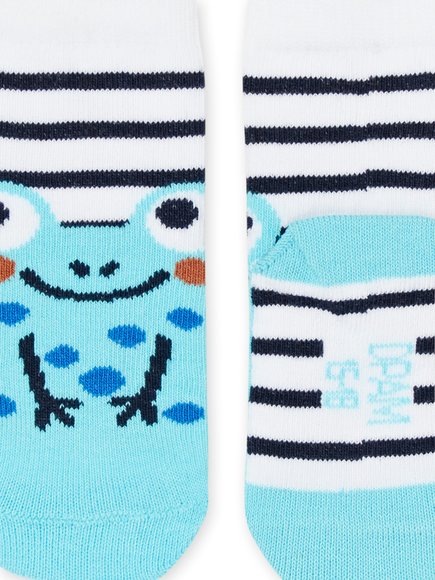 Βρεφικές Κάλτσες για Αγόρια Happy Frogs - ΓΚΡΙ φωτογραφία
