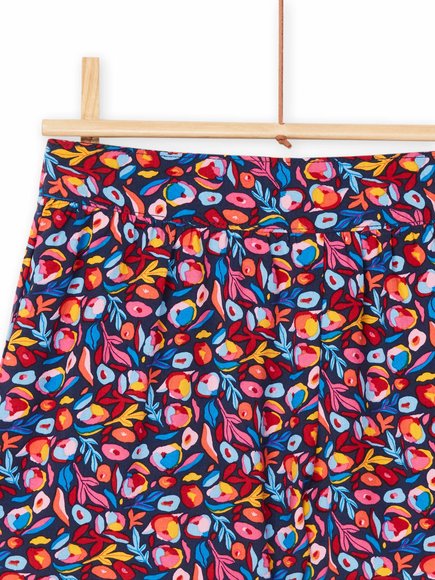 Παιδικό Σορτς για Κορίτσια Colourful Pattern - ΜΠΛΕ φωτογραφία