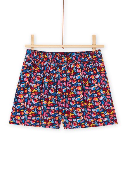 Παιδικό Σορτς για Κορίτσια Colourful Pattern - ΜΠΛΕ φωτογραφία