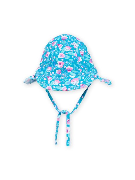 Βρεφικό Καπέλο για Κορίτσια Turquoise Floral