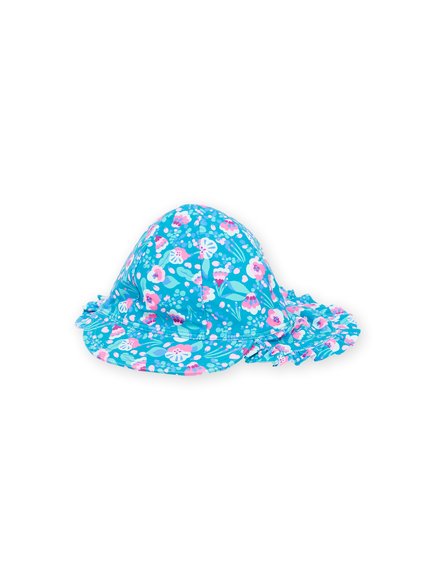 Βρεφικό Καπέλο για Κορίτσια Turquoise Floral