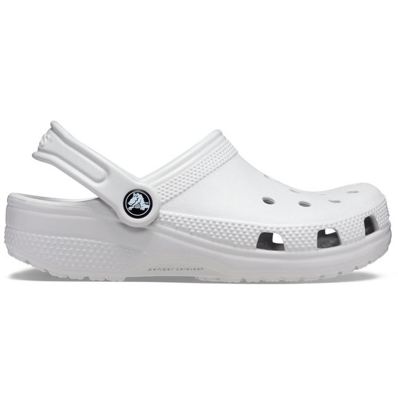 Crocs Crocband Παιδικά Σαμπό Λευκά – ΓΚΡΙ