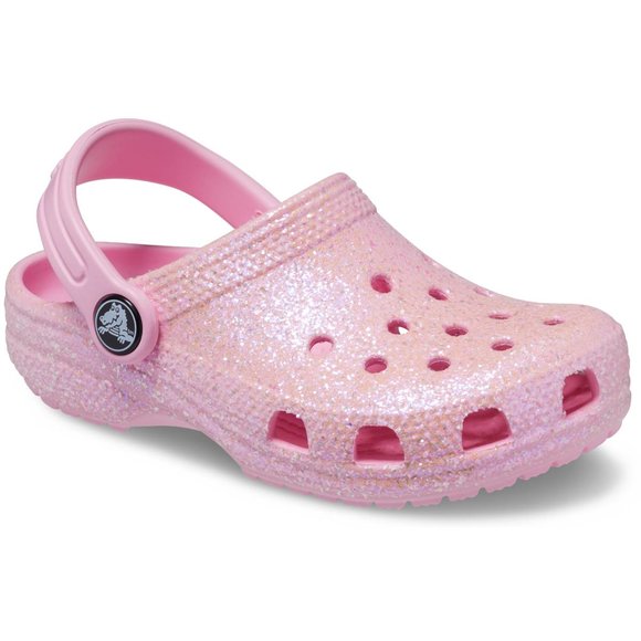 Crocs Crocband Παιδικά Σαμπό Ροζ Glitter