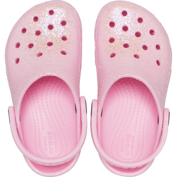 ΒΡΕΦΙΚΑ ΡΟΖ ΠΕΔΙΛΑ ΜΕ GLITTER CROCS