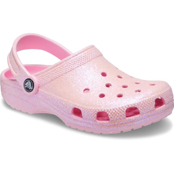 Crocs Crocband Παιδικά Σαμπό Ροζ Glitter - ΡΟΖ φωτογραφία