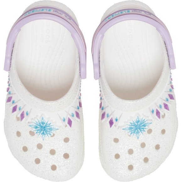 ΒΡΕΦΙΚΑ ΛΕΥΚΑ ΠΕΔΙΛΑ ΜΕ GLITTER  CROCS FROZEN
