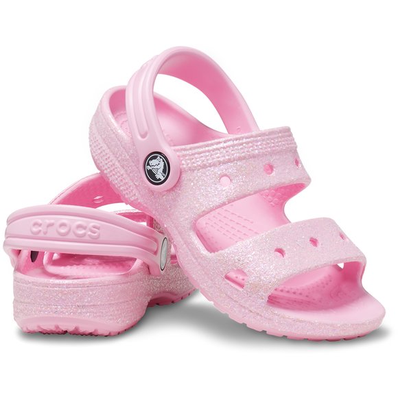 ΠΑΙΔΙΑ ΡΟΖ ΠΕΔΙΛΑ CROCS ΜΕ GLITTER ΓΙΑ ΚΟΡΙΤΣΙΑ