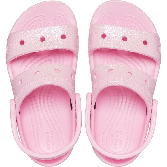 ΠΑΙΔΙΑ ΡΟΖ ΠΕΔΙΛΑ CROCS ΜΕ GLITTER ΓΙΑ ΚΟΡΙΤΣΙΑ