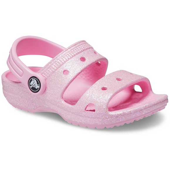 Crocs Crocband Παιδικά Σανδάλια Ροζ Glitter