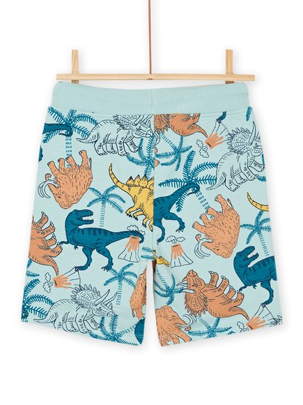 DPAM Παιδική Βερμούδα για Αγόρια Light Blue Dinos - ΜΠΛΕ