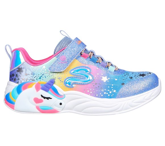 ΠΑΙΔΙΚΑ ΑΘΛΗΤΙΚΑ ΠΑΠΟΥΤΣΙΑ ΜΕ ΦΩΤΑΚΙΑ SKECHERS S-LIGHTS UNICORN DREAMS ΓΙΑ ΚΟΡΙΤΣΙΑ – ΑΣΗΜΙ