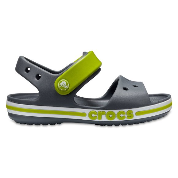 Crocs Crocband Παιδικά Σανδάλια Grey/Green (Μεγέθη 19-35) - ΓΚΡΙ φωτογραφία