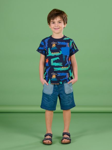 Παιδική Βερμούδα για Αγόρια Denim with a twist