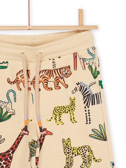 Παιδική Βερμούδα για Αγόρια Creme Animals - ΛΕΥΚΟ φωτογραφία
