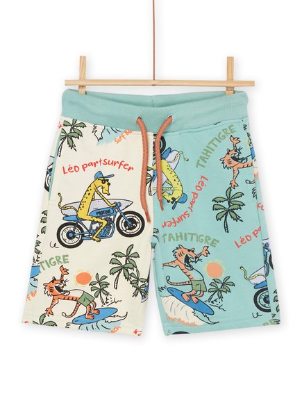 Παιδική Βερμούδα για Αγόρια Surfing Animals