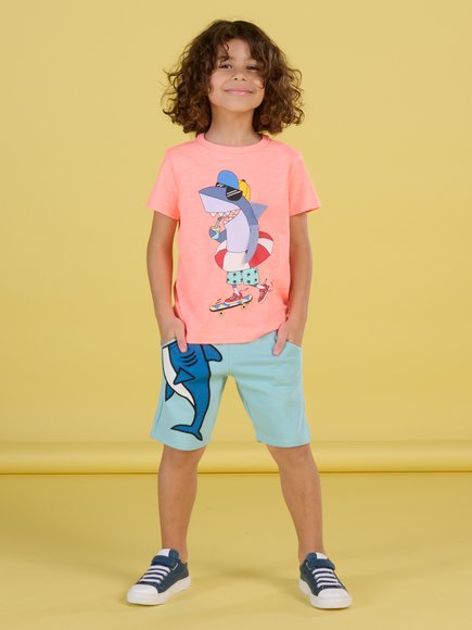 Παιδική Βερμούδα για Αγόρια Light Blue Shark - ΜΠΛΕ φωτογραφία