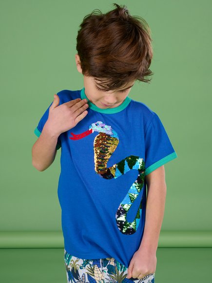 Παιδική Μπλούζα για Αγόρια Crazy Snake