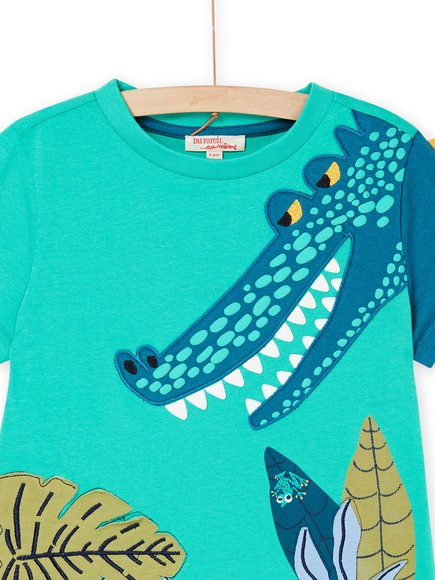 Παιδική Μπλούζα για Αγόρια Blue/Green Aligator